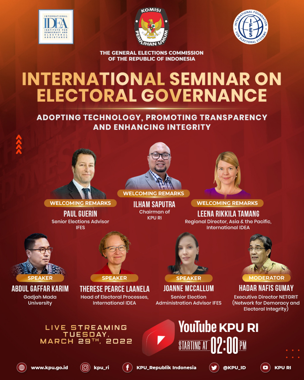 International Seminar On Electoral Governance | International IDEA